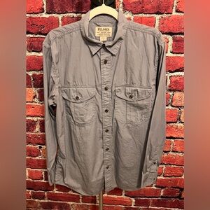 Filson Washed Feather Cloth Shirt, Smoke Blue - Small